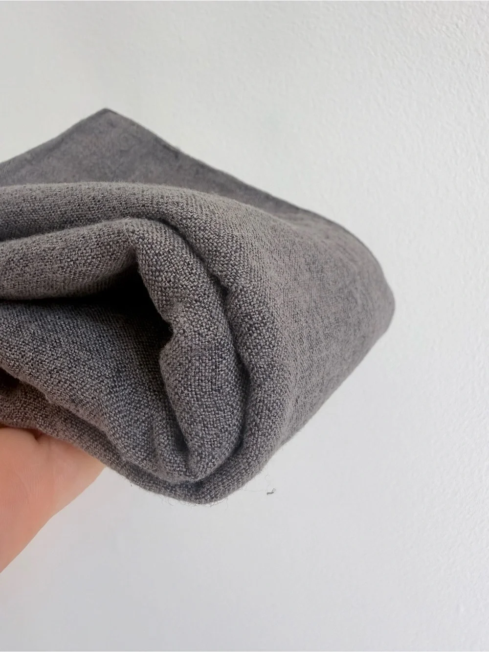 RH Italian Garment-Dyed Textured Linen Standard Sham Graphite